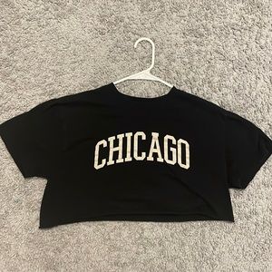 Black, pretty little thing, Chicago shirt cropped.